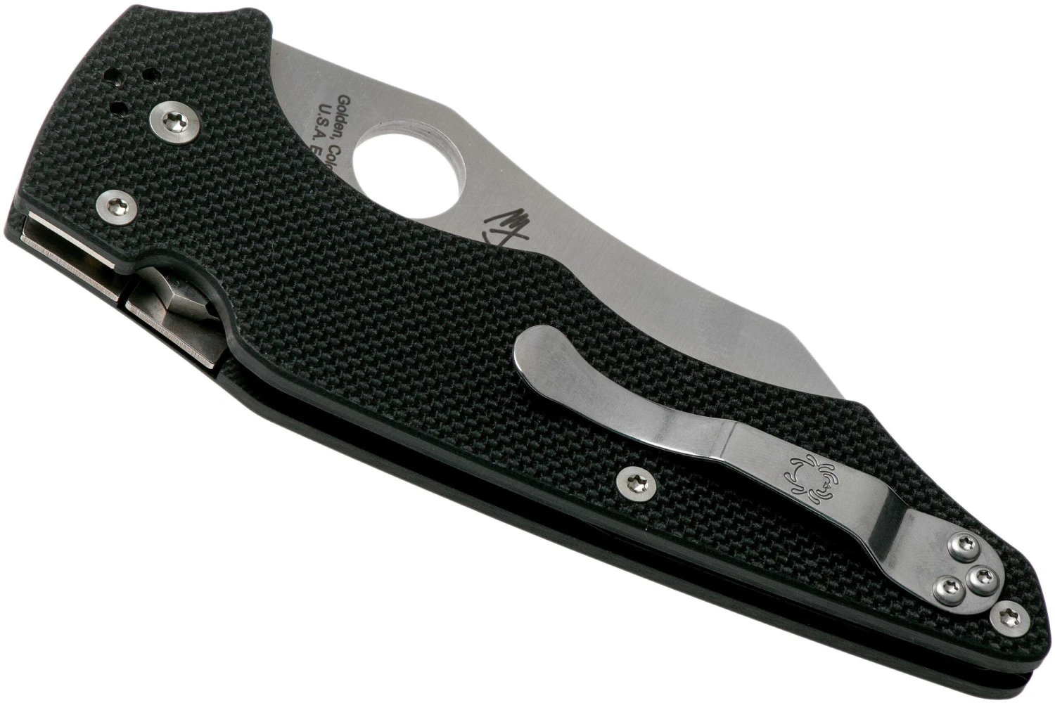 Spyderco YoJumbo C253G Black G10 Navaja, Michael Janich Design - Imagen 5