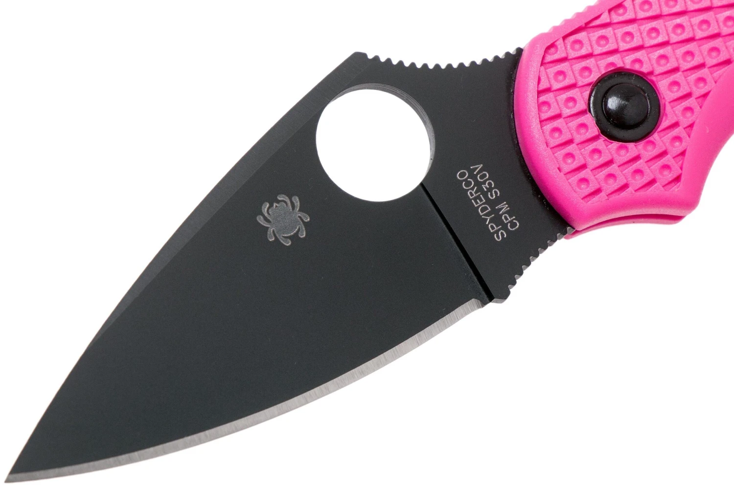 Spyderco Dragonfly 2 Pink Black S30V C28FPPNS30BK2 Pink Heals Navaja - Imagen 3