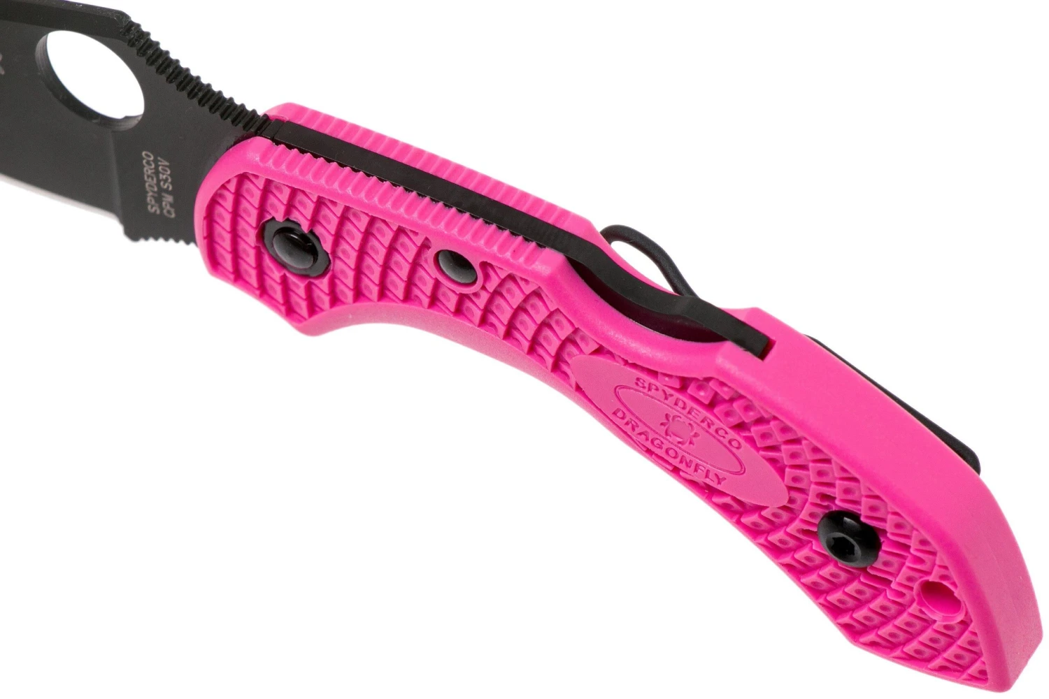 Spyderco Dragonfly 2 Pink Black S30V C28FPPNS30BK2 Pink Heals Navaja - Imagen 7