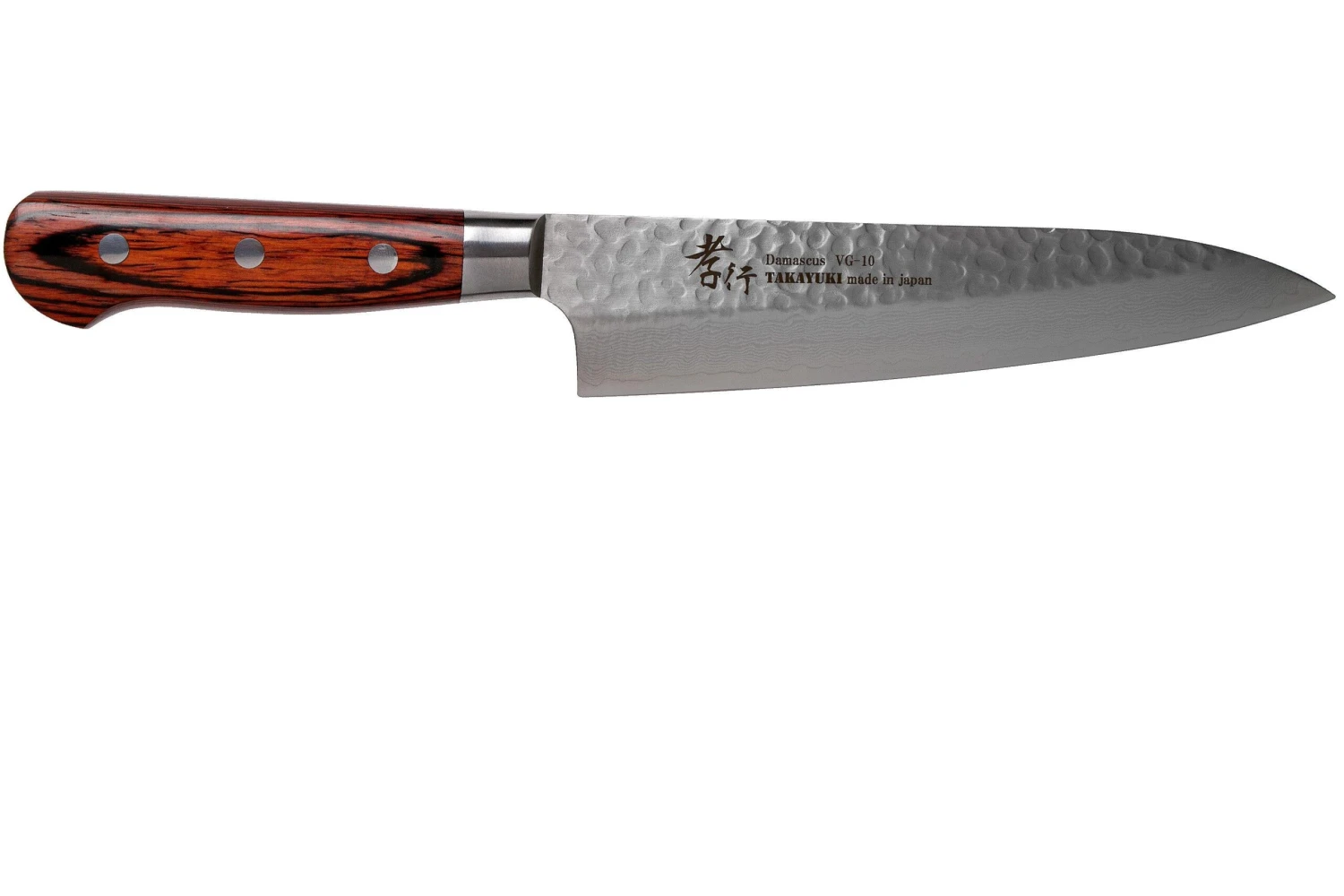 Sakai Takayuki 33-Layer Damascus Cuchillo De Chef 18 Cm, Caoba - Imagen 2