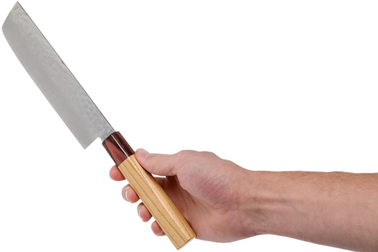 Sakai Takayuki Nakiri 33-Capas Damascus Hammered WA 16 Cm - Imagen 6