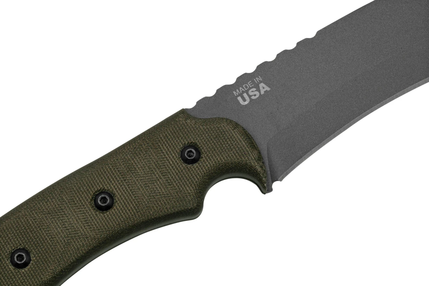 TOPS Knives A-Klub AKLB-02, Green Micarta, Machete, Diseño De Amanda Kaye - Imagen 5
