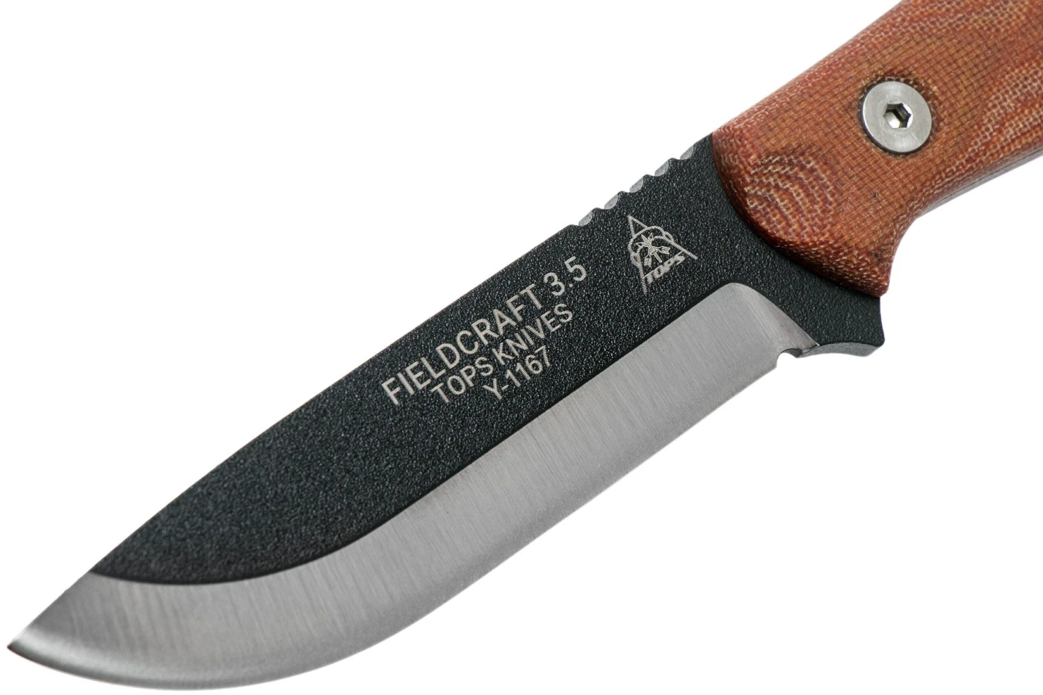 TOPS Knives TOPS Fieldcraft3.5 Mini BROS, Brown Micarta MBROS-01 Cuchillo Bushcraft - Imagen 3