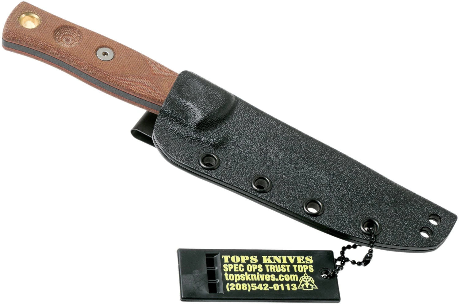 TOPS Knives TOPS Fieldcraft3.5 Mini BROS, Brown Micarta MBROS-01 Cuchillo Bushcraft - Imagen 7