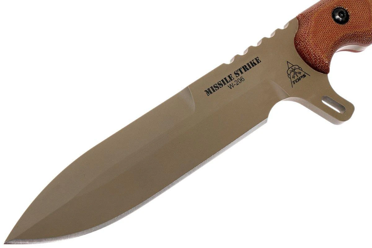 TOPS Knives TOPS Missile Strike MISS-01 Cuchillo Fijo, Kelly McCulley Design - Imagen 3