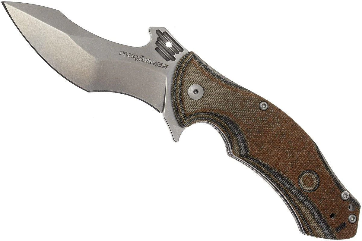 Viper Magà V5912CA N690 Stonewashed Plain Edge, Micarta - Imagen 2