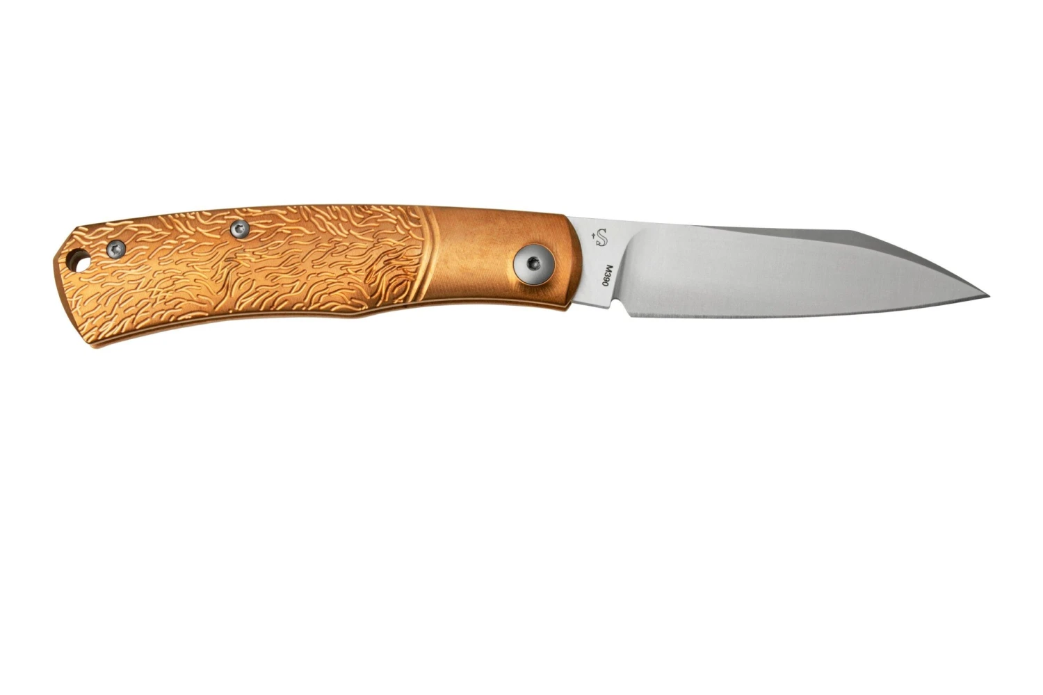 Viper Hug V5990BRW Sandblasted Bronze Wolf Navaja, Sacha Thiel Design - Imagen 2
