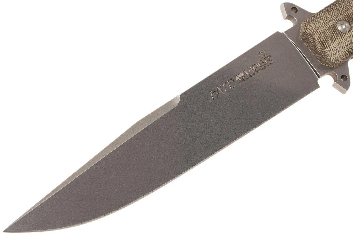 Viper Fate VT 4005 SWCV Stonewashed, Green Micarta, Cuchillo Fijo - Imagen 3