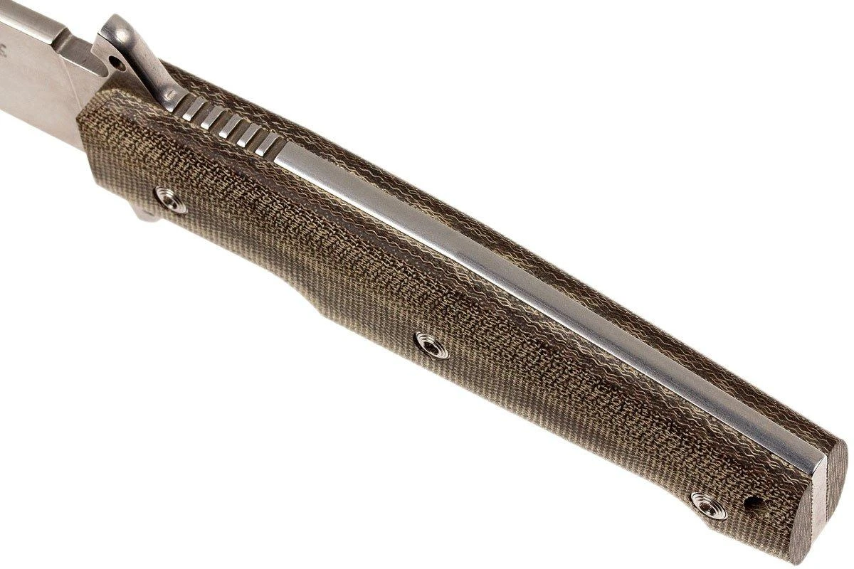 Viper Fate VT 4005 SWCV Stonewashed, Green Micarta, Cuchillo Fijo - Imagen 7