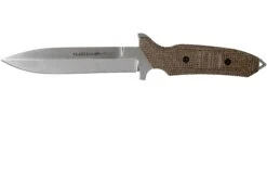 Viper Fearless VT4018CM Sleipner Stonewashed, Brown Canvas Micarta, Cuchillo Fijo, Rumici Design