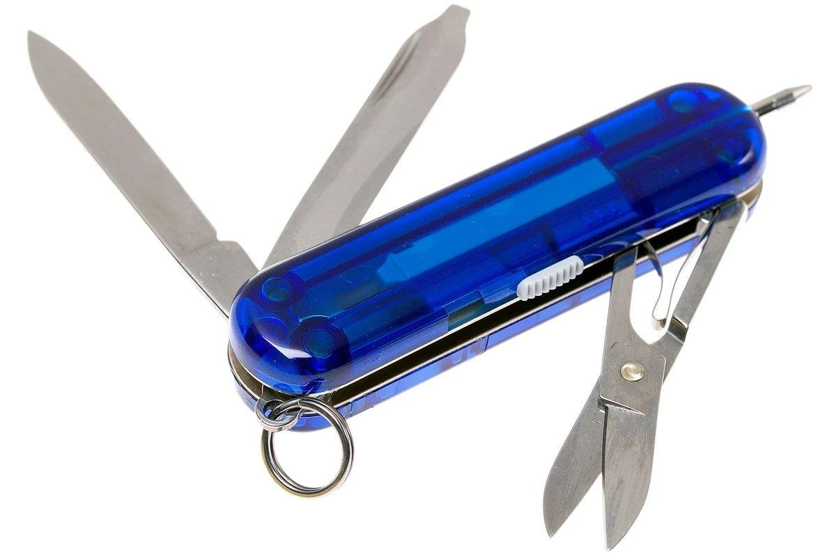 Victorinox Signature Lite Azul Transparente 0.6226.T2 Navaja Suiza - Imagen 2