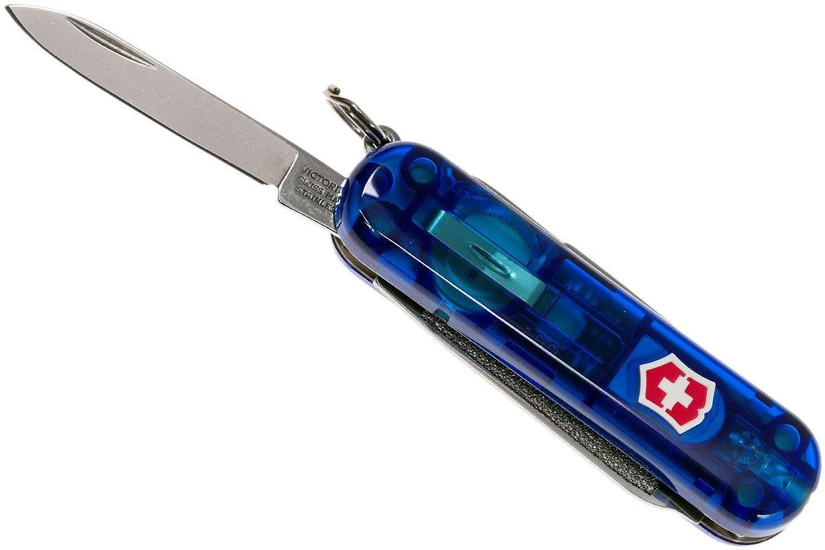 Victorinox Signature Lite Azul Transparente 0.6226.T2 Navaja Suiza - Imagen 3