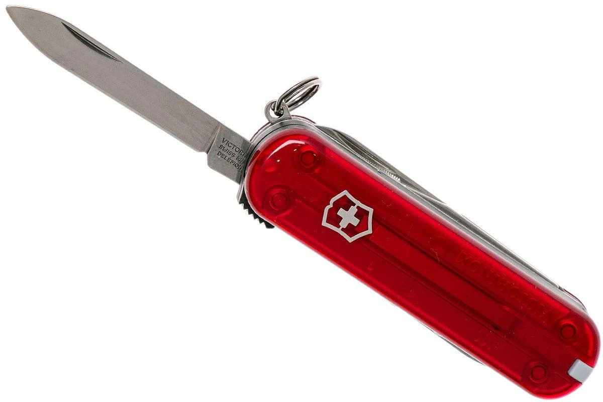 Victorinox Nail Clip 580 Rojo Transparente 0.6463 Navaja Suiza - Imagen 4