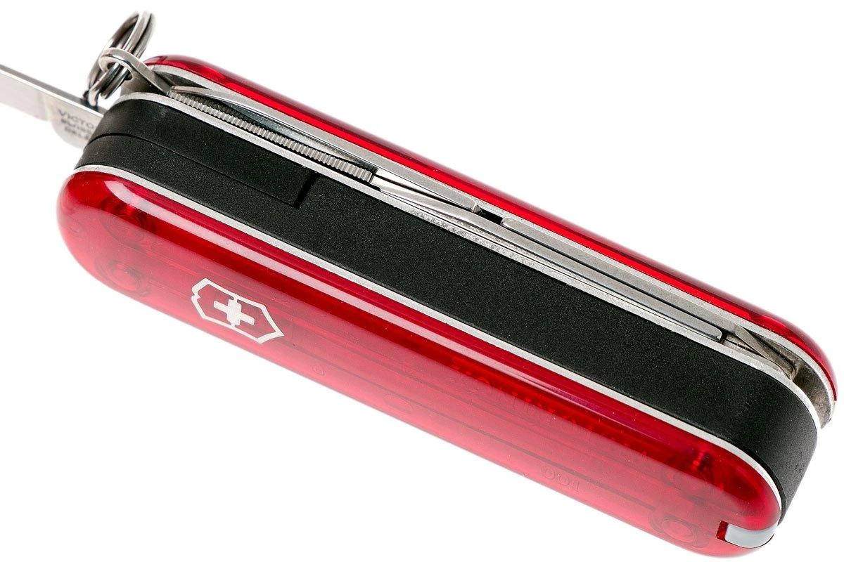 Victorinox Nail Clip 580 Rojo Transparente 0.6463 Navaja Suiza - Imagen 5