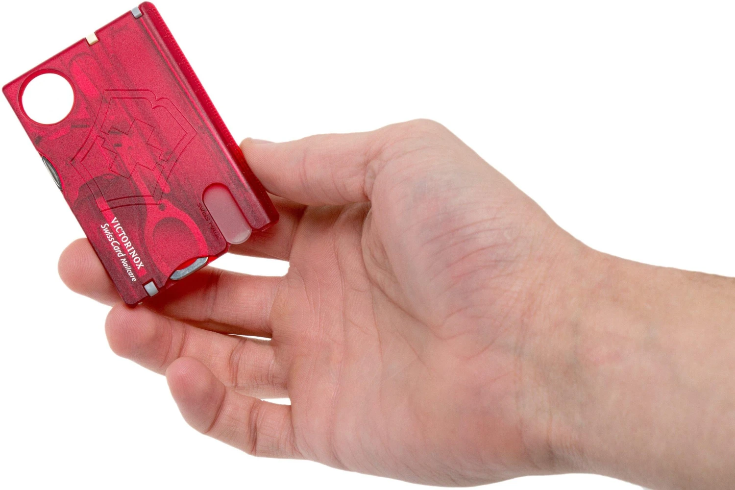 Victorinox SwissCard Nailcare Rojo Transparente 0.7240.T - Imagen 5