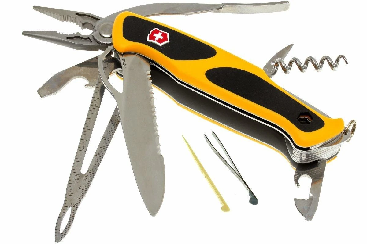 Victorinox RangerGrip Boatsman Amarillo-negro 0.9798.MWC8 Navaja Suiza