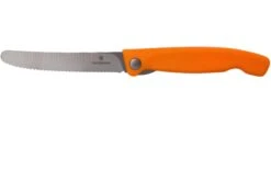 Victorinox SwissClassic 6.7836.F9B Cuchillo Plegable Dentado Para Verduras, Naranja