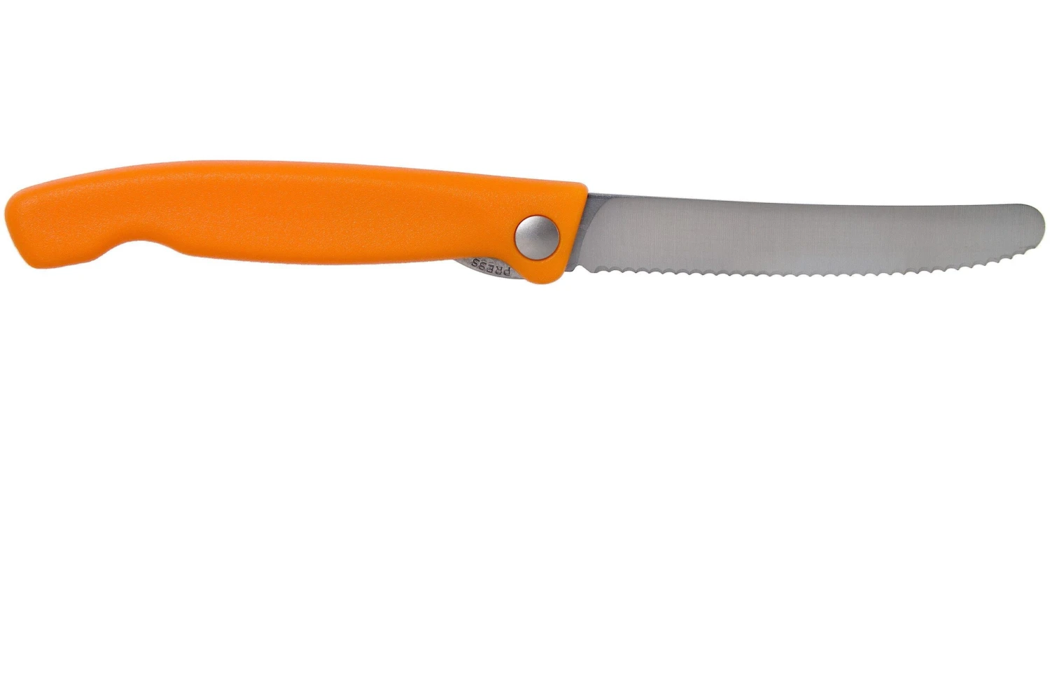 Victorinox SwissClassic 6.7836.F9B Cuchillo Plegable Dentado Para Verduras, Naranja - Imagen 2