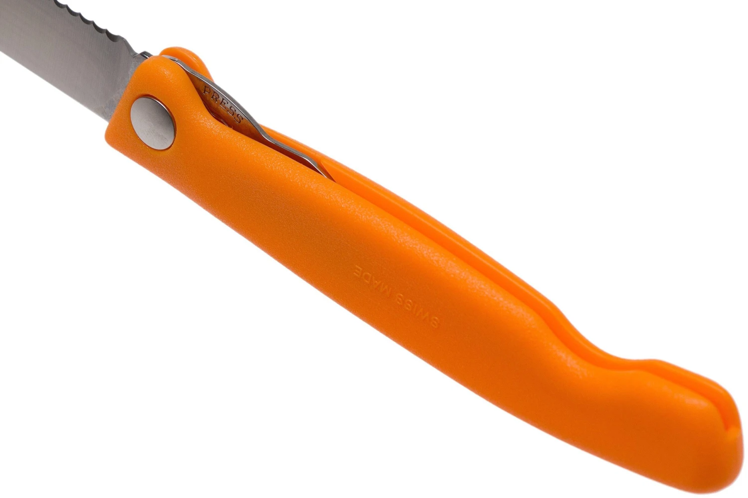 Victorinox SwissClassic 6.7836.F9B Cuchillo Plegable Dentado Para Verduras, Naranja - Imagen 5