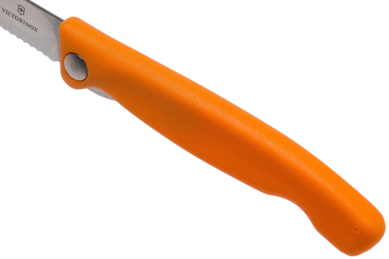 Victorinox SwissClassic 6.7836.F9B Cuchillo Plegable Dentado Para Verduras, Naranja - Imagen 6