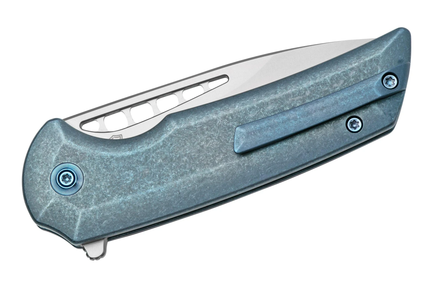 WE Knife Mini Malice WE054BL-3, Blue Titanium Navaja - Imagen 4