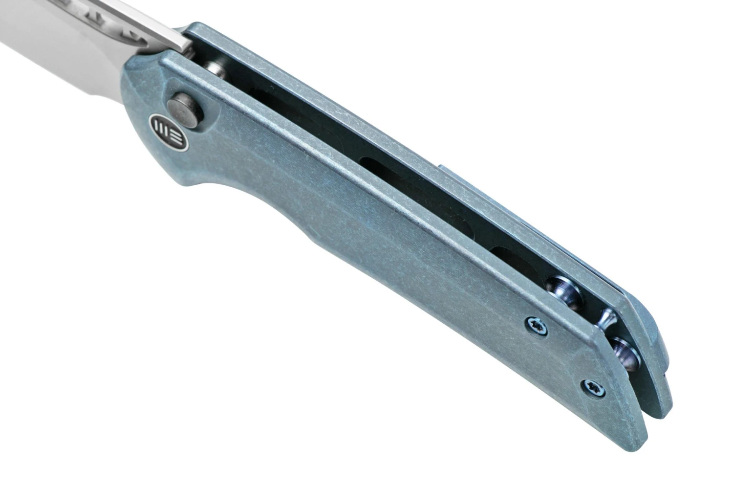 WE Knife Mini Malice WE054BL-3, Blue Titanium Navaja - Imagen 8