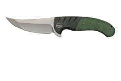 WE Knife Curvaceous WE20012-2 Black Titanium, Green Micarta Navaja, Eric Ochs Design