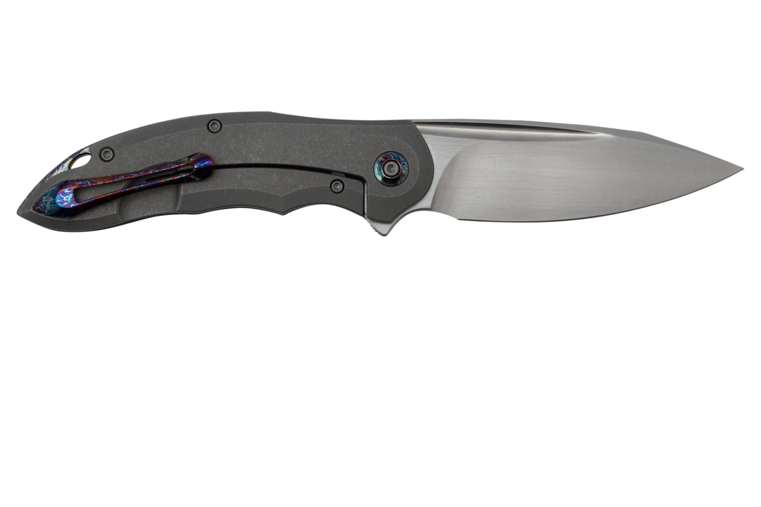 WE Knife Makani WE21048B-2, Grey Titanium, Aluminium Foil Carbonfiber Inlay, CPM 20CV Navaja - Imagen 2