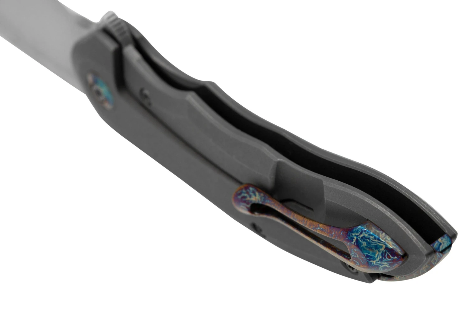 WE Knife Makani WE21048B-2, Grey Titanium, Aluminium Foil Carbonfiber Inlay, CPM 20CV Navaja - Imagen 4