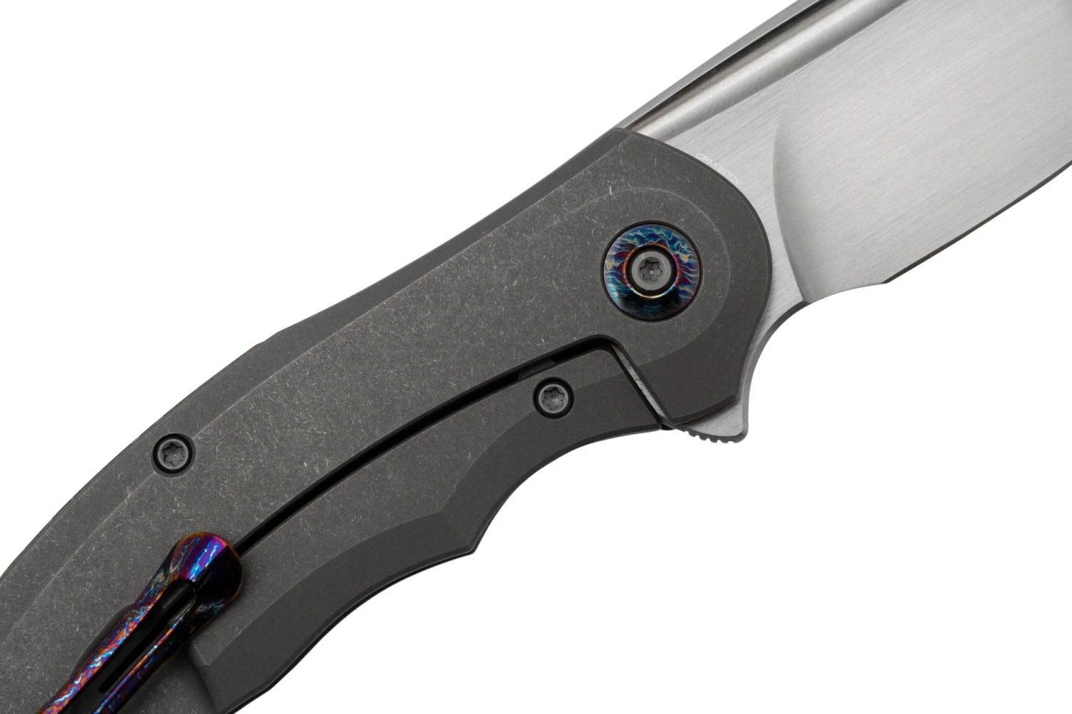 WE Knife Makani WE21048B-2, Grey Titanium, Aluminium Foil Carbonfiber Inlay, CPM 20CV Navaja - Imagen 5