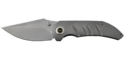 WE Knife Riff-Raff Grey Titanium, Blasted CPM 20CV WE22020B-4 Navaja, Diseño De Matt Christensen