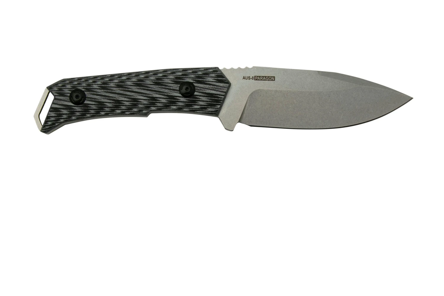 Willumsen Paragon DL22TGR Grey Black G10, AUS-8, Cuchillo Fijo - Imagen 2