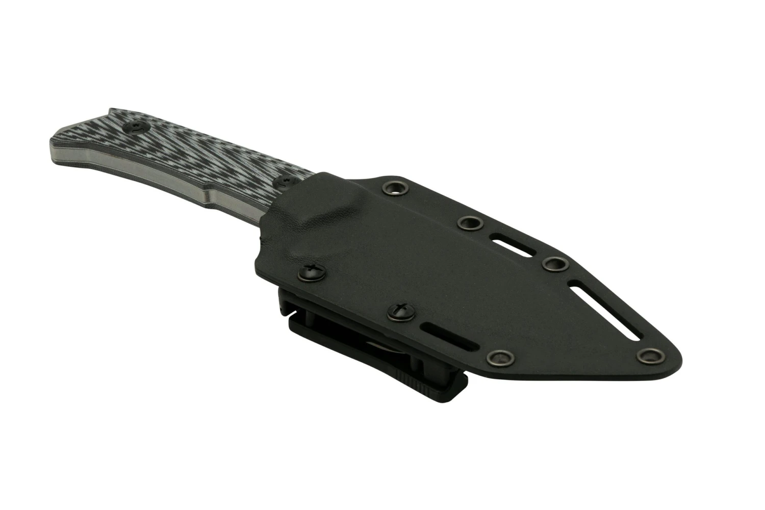 Willumsen Paragon DL22TGR Grey Black G10, AUS-8, Cuchillo Fijo - Imagen 6