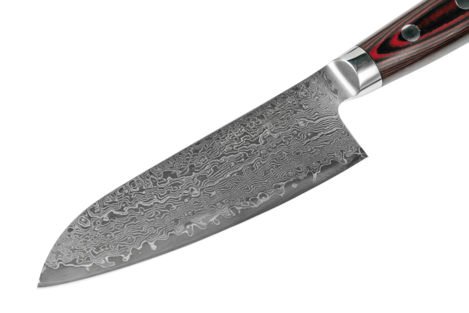 Yaxell Super Gou 37112 Santoku Acero De Damasco De 161 Capas, 12,5 Cm - Imagen 3