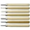 Yoshiharu L-7 Maruichi Cuchillos Japoneses Para Tallar Madera, Juego De 7 Con Baren
